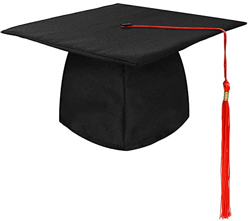KEELYY Cappello Laurea Unisex, Tocco Laurea Regolabile, Berretto Laurea Cappello Diploma con Nappa, Laurea Gadget per Cerimonie di Laurea/Festa di Universitario - 4Colori