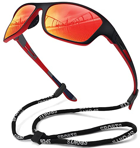 MEETSUN Polarisierte Sport-Sonnenbrille für Herren Damen Angeln Radfahren Baseball Laufen und Fahren UV400-Schutz
