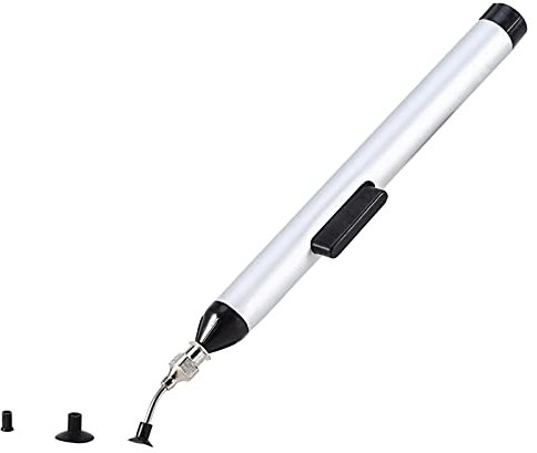 Risegun Vacuum Sucking Pen, Fine Solder Desoldering Pump Sucker, IC SMD Vacuum Suction Pen Remover Tool, for Precision Component Industrial Use Personal Use