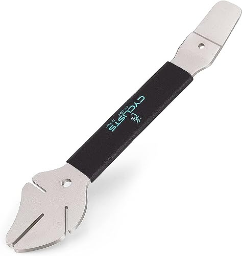 cyclists Outil de redressement de disque de frein 2 en 1 sous presse à piston hydraulique pour freins à disque de vélo - Outil d'alignement de frein à disque de vélo rotor pour VTT vélo de route