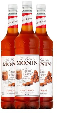 Schnapp MoninCocktail Sirope Caramelo Salado PET Botella Misil 1 L (Caja de 3 Botella Misil de 1 L)