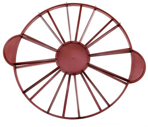 Dsjnf Cake divider Round cake slicer and pie slicer equal parts knife, Slice marks, baking tools, kitchen utensils, red 10 or 12 pieces double-sided -1pcs