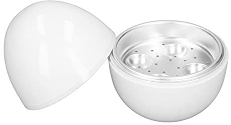 FLEXMAN Cuociuova Rapido, Cuociuova Sode a Forma di Uovo con Capacità di 4 Uova, Cuociuova Elettrico Piccolo per Uova Sode Medie Morbide