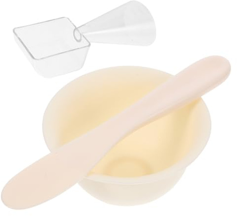 Baluue 1juego Cuencos De Silicona Para Con Aplicador Accesorios Para Cuidado Facial Material Seguro y Fácil De Limpiar Para Uso Casero