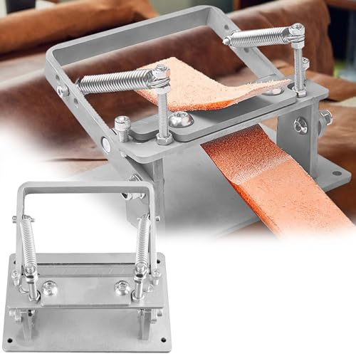 Leder Schälmaschine, Edelstahl Manuelle Lederschälmaschine Leder Schälwerkzeug DIY Präzises Manual Leather Splitter Die Dicke ist Einstellbar Einfach zu Bedienen Leder Skiver Paring Splitte Maschine