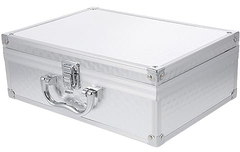 UPKOCH Aluminiumlegierung Tragetasche Werkzeugkoffer Aufbewahrungsbox Metallkoffer Für Werkzeuge Tragbar Mit Griff Für Effektive Organisation Und Transport
