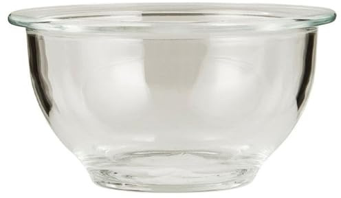 IB Laursen Cuenco de cristal transparente, 500 ml, altura: 8 mm, diámetro: 13,8