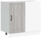 vidaXL sink base cabinet grey sonoma - modern kitchen storage with doors adjustable feet 70kg capacity 86x46x81.5cm