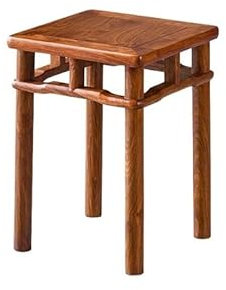 DIANXI Sgabelli Sgabello quadrato in legno Sgabello basso in stile cinese in legno massello, sgabello da pranzo for tavolino da salotto, sgabello for cambio scarpe da ingresso Poggiapiedi del divano