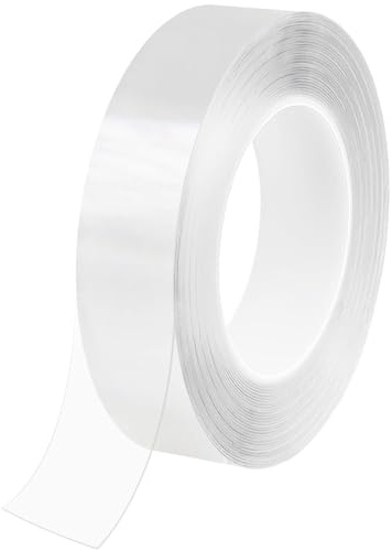 SDLDEER Cinta de sellado impermeable transparente de 3 cm x 10 m, sellado de ventana aislante para puerta, tope de techo, invernadero, cinta selladora sin residuos para invierno