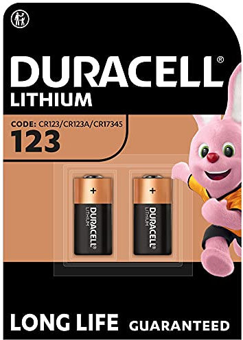 DURACELL CR123 (2 Stück) CR 123 High Power Lithium Batterie 3V (CR123A / CR17345)