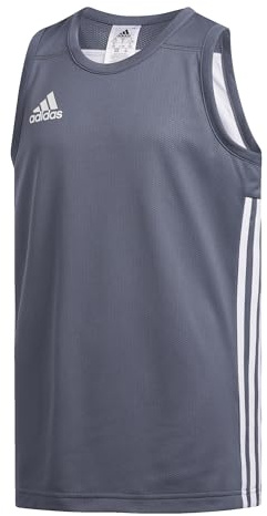 adidas Unisex – Barn 3G Speed Reversible Jersey, Onix/White, 7-8 Years