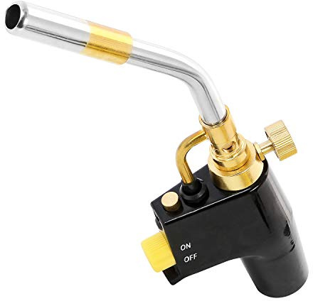 Bond Hardware® Heavy Duty Professional Gas Plumbing Barbeque Propane Blow Torch Brazing Soldering Searing Mapp - High Intensity Trigger Start Torch Interface