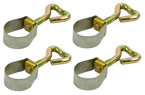 APT 4X Rohrschelle 21-23mm Edelstahl Rohrklemme mit Schraube für Zeltstangen Markisen Camping