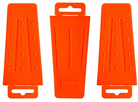Poweka Cunei per Motosega in plastica 14cm,Cunei per Taglio Alberi, Professionale per silvicoltura per Taglio di Alberi,3PCS