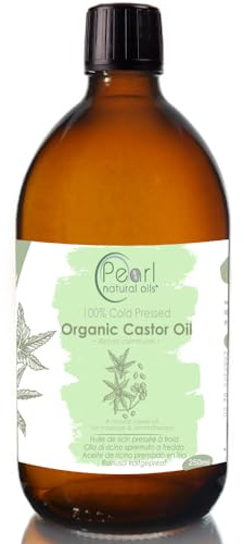Organic Pure Cold Pressed Castor Oil Vegan, Hexane Free, BP Grade, Non-GMO 250 ml