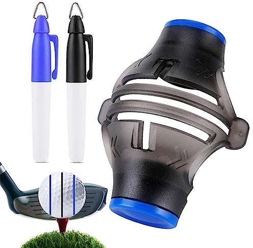 Fukamou Golfball Markierer Kits | Golfball Liner | Golfball-Markierungswerkzeuge Mit 2 Stifte Für Golf Zubehör.