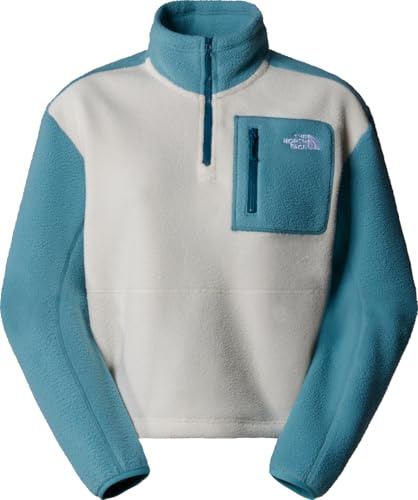 The North Face NF0A88438TI1 W YUMIORI 1/4 Zip Maglia Lunga Donna White/Blue Taglia XS
