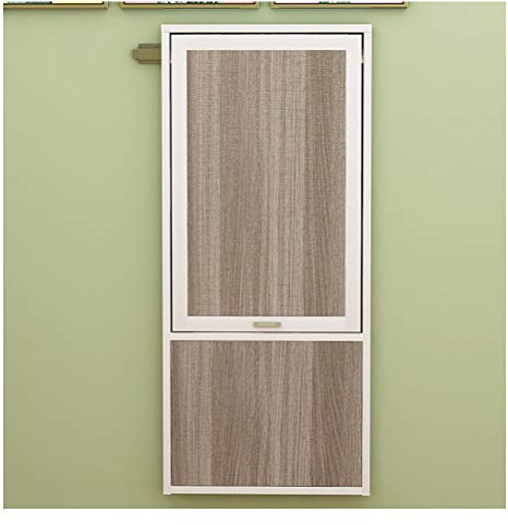 Klappbarer Wandschreibtisch, Wandtisch aus Holz, stabile, robuste Konstruktion, Wandklapptisch für kleine Räume, klappbarer Wandtisch, Größe: 100 cm x 60 c