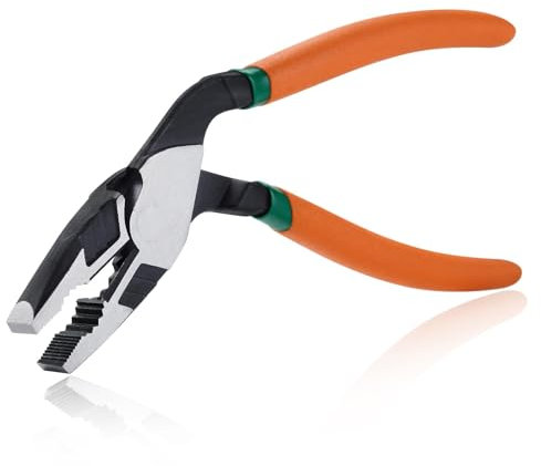 SPEEDWOX High Leverage Angled Combination Pliers Pistol Grip Professional Tool Wire Cutters 35% Effort Reduction