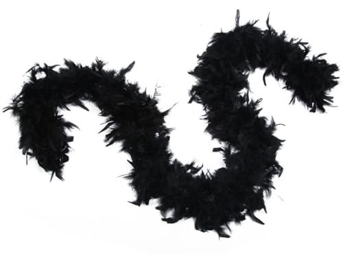 VYIBPDY Feder-Boa, Länge circa 120 cm, Kostüm-Accessoire, 20er Jahre, Flapper, Karneval, Mottoparty, 1 Stück