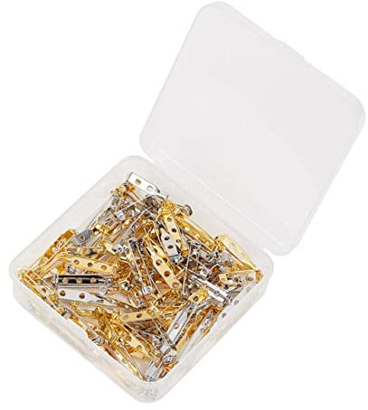 PLAFOPE 100stücke Sicherheitsnadeln DIY Mehrzweck Nähnadeln Für Kleidung Wäschenadeln Aus Hochwertigem Material Langlebig Und Praktisch