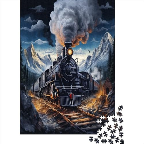 Zug Puzzlespiel 1000 Teile Erwachsene -Puzzle 1000 Stück Spiel Puzzles Für Erwachsene Kinder Puzzle Erwachsenen Puzzlespiel Puzzel 1000pcs (75x50cm)