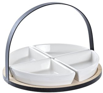 TABLA APERITIVO SET 5 GRES BAMBU 21,5X21,5X14