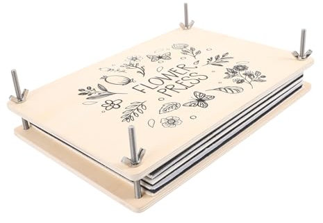 Angoily Blumenpressset Für Pflanzen Blattpresse DIY Set Pflanzenpresszubehör Blumenpresse Kit Presswerkzeug Für Getrocknete Blumen