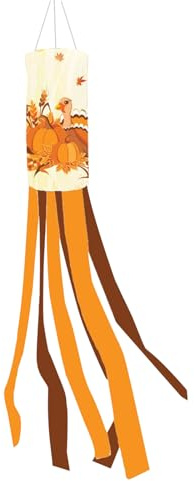 Fall Windsock - Thanksgiving Windsock Decoration | Polyester Falls Windsoock | Autumn Wiindsocks Thanksgiving Outdoor | Festive Ornament Outdoor Autumn Decoration for the Courtyard