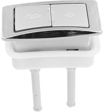 FONDOTIN Botón de Inodoro de Doble Descarga Pulsador Cisterna Roca Plástico Resistente Compatible Baño Recambio Cisterna Roca Uso Duradero Mantenimiento Color Aleatorio