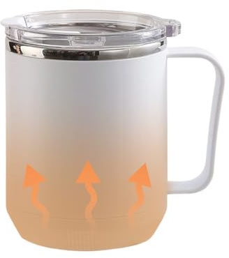 Arroopu Vaso Térmico | Tazas De Acero Inoxidable Termicas,Contenedor Impermeable para Inducción 460ml para Camping Oficina Colegio Deporte Viaje Bebidas Calientes Frías Café Té - Para Viajes Deporte