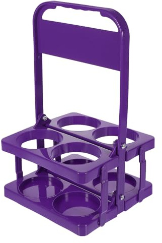 HEALEEP Portable Wine Rack Folding Beer Basket for Home Bar Foldable Drink Carrier Handles Bottle Organizer for Beer Wine Cocktails