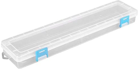 Soporte para pinceles para artista | Estuche para pinceles, soporte para acuarelas de plástico translúcido, bolígrafos de acuarela, lápices, caja de almacenamiento para herramientas de dibujo, 13 x 2