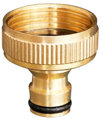 1 Inch Thread Brass Garden Water Adapter Quick Connector Watertight Seal with Rubber Washer for Hose Guns Washing Machine Outdoor Watering