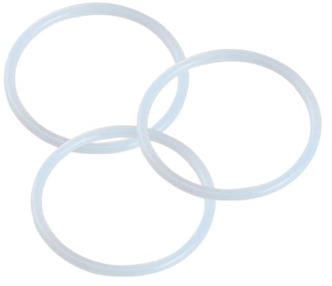 100 Stück Gummi-O-Ringe, 25mm Außendurchmesser 2.5mm Breite Dichtung Rohrdichtung für Reparaturen weiß, 25mm x 2.5mm