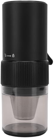 KIMISS Moulin à café électrique Portable avec Réglages Réglables pour un Usage en Voyage et à la Maison – Rechargeable par USB, Fonction d'arrêt Automatique, Design Compact pour les Amateurs de café