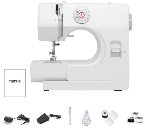 LetCart 725 Mini Nähmaschine für Anfänger, 12 Stiche Elektrische NähmaschineHaushalt Double Thread Nähmaschine, Leicht Tragbar für DIY & Handarbeit - für Kinder & Erwachsene