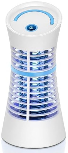 Regevo Lampe Anti Moustique Électrique - Tue Mouche 4W UV, Appareil Anti Moucherons, Mites, Insecte pour Intérieur (Maison, Cuisine, Chambre), Extérieur, Terrasse