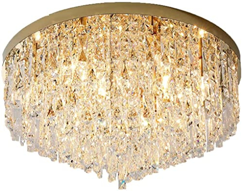 Luz Moderna Luz de Techo Redonda de Lujo Lámpara de Techo de Cristal de Gota de Lluvia contemporánea Accesorios de lámpara de Fuente de luz E12 para Dormitorio Comedor Sala de Estar