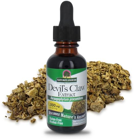 Nature's Answer Devil's Claw Root Alcohol Free Extract 1 Fluid Ounce | Supports Joint Function | Promotes Muscle and Bone Function