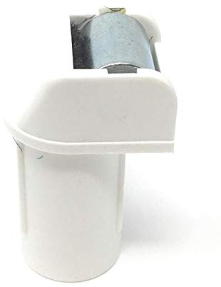 Gurtleitrolle, Steckleitrolle mini nadelgelagert mit Bürste für 14 mm Gurt weiß | nadelgelagert, mit Bürste