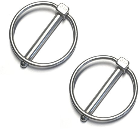 Edelstahl 316 Klappstecker Ring Catch 8 mm Marine Grade 2 Stück