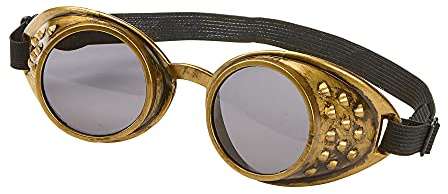 W WIDMANN MILANO Party Fashion 01788 - Brille Steampunk, bronze, mit verstellbaren Brillenband, Mottoparty, Karneval