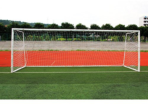 VGEBY Fußballnetz Fußballtor Ersatznetz für Feild Match (Farbe : Weiß, Abmessung : 24 * 8ft-11 People)