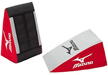 Mizuno Runbird Kniekeil, Rot/Grau, Größe S