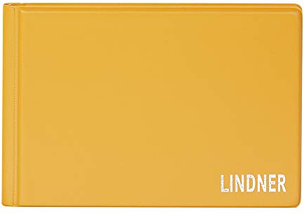 Lindner Das Original, Taschen-Münzalbum Color für 48 Münzen, 150 x 100 x 18 mm - in 10 Farben zur Auswahl (Dino (orange))