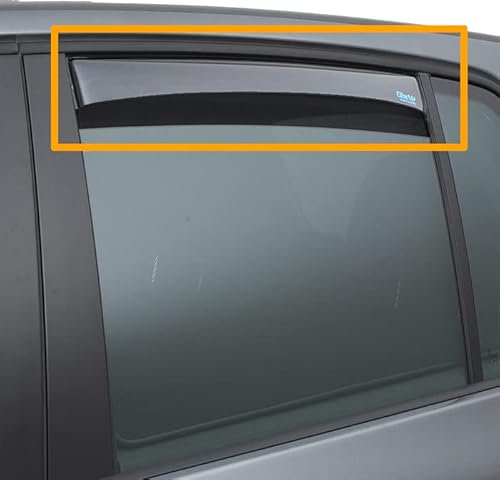 Hintere Windabweiser (1 Set) für die Fahrer und Beifahrerseite-CLI0042913 passend für ALFA Romeo 156 Sport Wagon, 5-Door TYP 932, 2003-2005