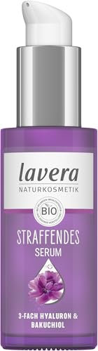 lavera Straffendes Serum - vegan - Naturkosmetik - 3-fach-Hyaluron & und dem Power-Wirkstoff Bakuchiol - ohne Nanopartikel - ohne Alkohol - Feuchtigkeit und Pflege - 30 ml (1 Stück)