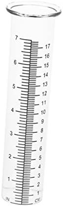 7 pluviometro in per Il Giardino, Misura delle precipitazioni, Tubo di Prova di Pioggia, indicatore di precipitazione con Paralume in con Alto Contenuto borosilicato